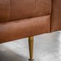 Daltaro Sofa Antique Brown Leather