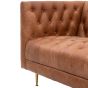 Daltaro Sofa Antique Brown Leather