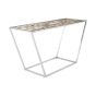 Vitara White Agate Console Table