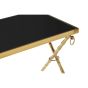 Arevixa Gold and Black Set Of 2 Nesting Tables