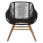 Sisara Black Rope Armchair