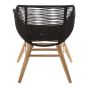Sisara Black Rope Armchair