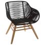 Sisara Black Rope Armchair by Prestige Designs | Style Our Home