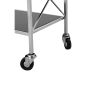 Hoffara Black Mirrored Glass 3 Tier Trolley