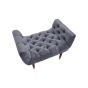 Shayrix Grey Chenille Stool