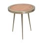 Alvoraq Acacia Wood Round Side Table by Prestige Designs | Style Our Home