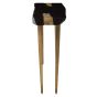 Asavora Black Acacia Wood Console Table