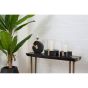 Asavora Black Acacia Wood Console Table