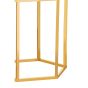Templexa White Marble and Gold Hexagonal Side Table