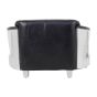 Victara 2 Seat Black Leather Sofa