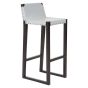 Kendara Grey Leather Bar Stool