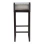 Kendara Grey Leather Bar Stool