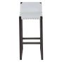 Kendara Grey Leather Bar Stool by Prestige Designs | Style Our Home