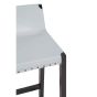 Kendara Grey Leather Bar Stool