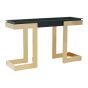Devara Gold and Black Console Table