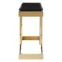 Devara Gold and Black Console Table