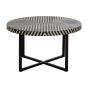 Deja Bone Inlay Coffee Table with Metal Legs by Prestige Designs | Style Our Home