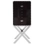 Kensara Hair on Leather Cross Base Drinks Cabinet by Prestige Designs | Style Our Home