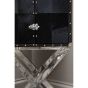 Kensara Hair on Leather Cross Base Drinks Cabinet