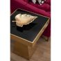 Carlivora Square Gold Finish Frame Side Table
