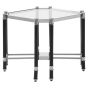 Allvoro Silver Chrome Finish End Table