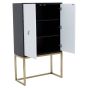 Dumera Black and White Two Door Cabinet