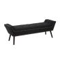 Alevra Black Fabric Bench