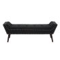 Alevra Black Fabric Bench