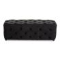 Alevra Black Velvet Bench by Prestige Designs | Style Our Home