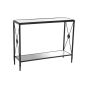 Axyvora Console Table With Black Finish Frame