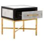 Cadivexa 1 Drawer Shagreen Side Table
