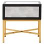 Cadivexa 1 Drawer Shagreen Side Table