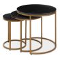 Varanex Nest Of Three Black Marble Top Tables by Prestige Designs | Style Our Home