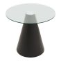 Azterra Round Clear Glass Top Dining Table