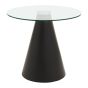 Azterra Round Clear Glass Top Dining Table by Prestige Designs | Style Our Home