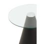 Azterra Round Clear Glass Top Dining Table