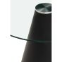 Azterra Round Clear Glass Top Dining Table