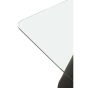 Azterra Square Clear Glass Top Dining Table