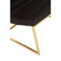 Vogara Black and Gold Lounge Chair
