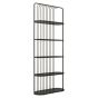 Vogara Five Tier Black Shelf Unit