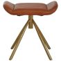 Bufvora Tan Leather Footstool by Prestige Designs | Style Our Home