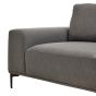 Toulara 3 Seat Grey Fabric Right Chaise Sofa
