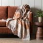 Checkano Faux Mohair Throw Rust by Gallary Living | Style Our Home