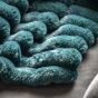 Ribbedano Faux Fur Throw Teal