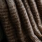 Fauxano Mohair Fringe Throw Brown,Nat