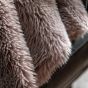 Junipano Faux Fur Throw Dusky Pink
