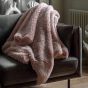 Junipano Faux Fur Throw Dusky Pink