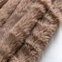 Junipano Faux Fur Throw Dusky Pink Size