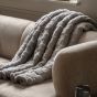 Oaklano Checked Sherpa Throw Grey by Gallary Living | Style Our Home