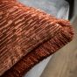 Cutano Velvet Fringe Cushion Terracotta (Pair)